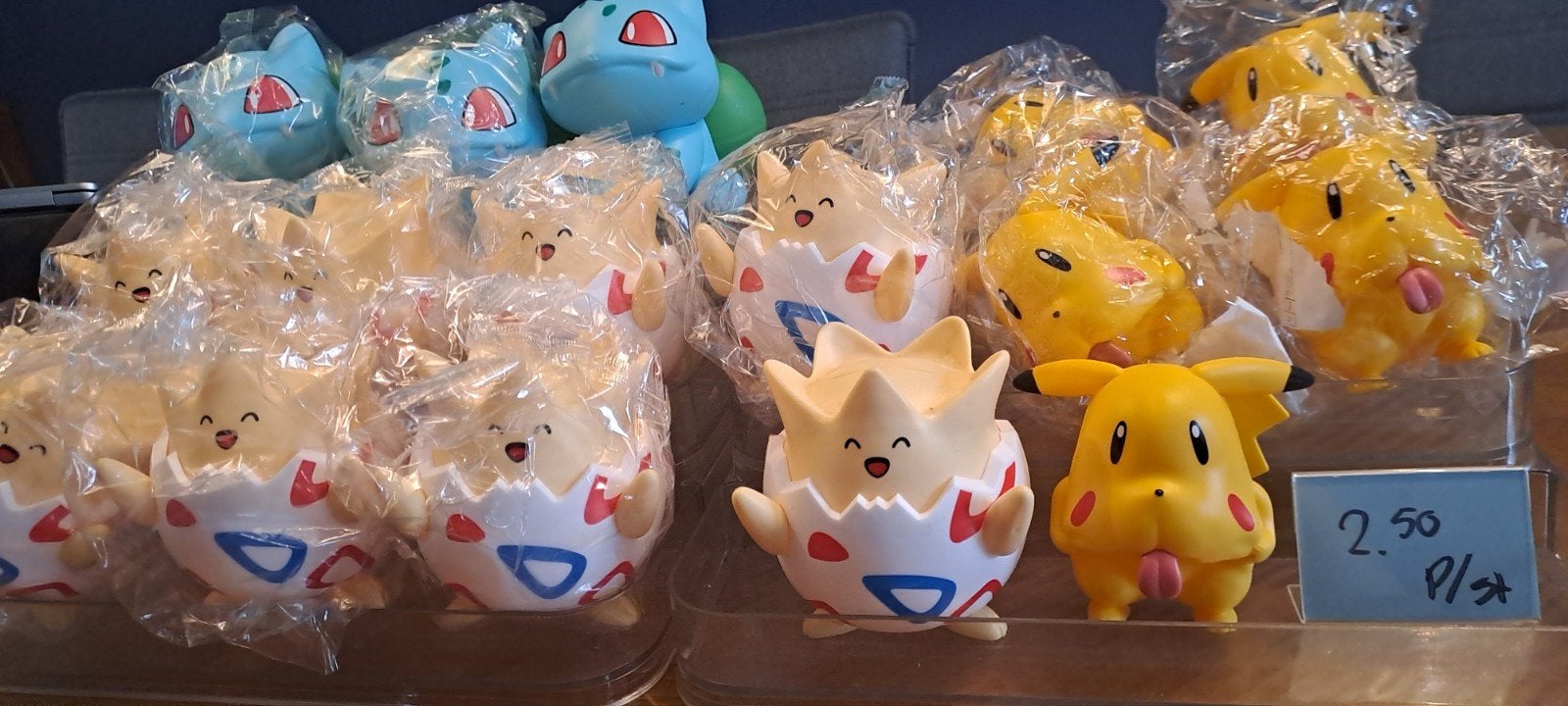 Pokémon Knuffels: Pikachu, Togepi en Bulbasaur, Verzenden