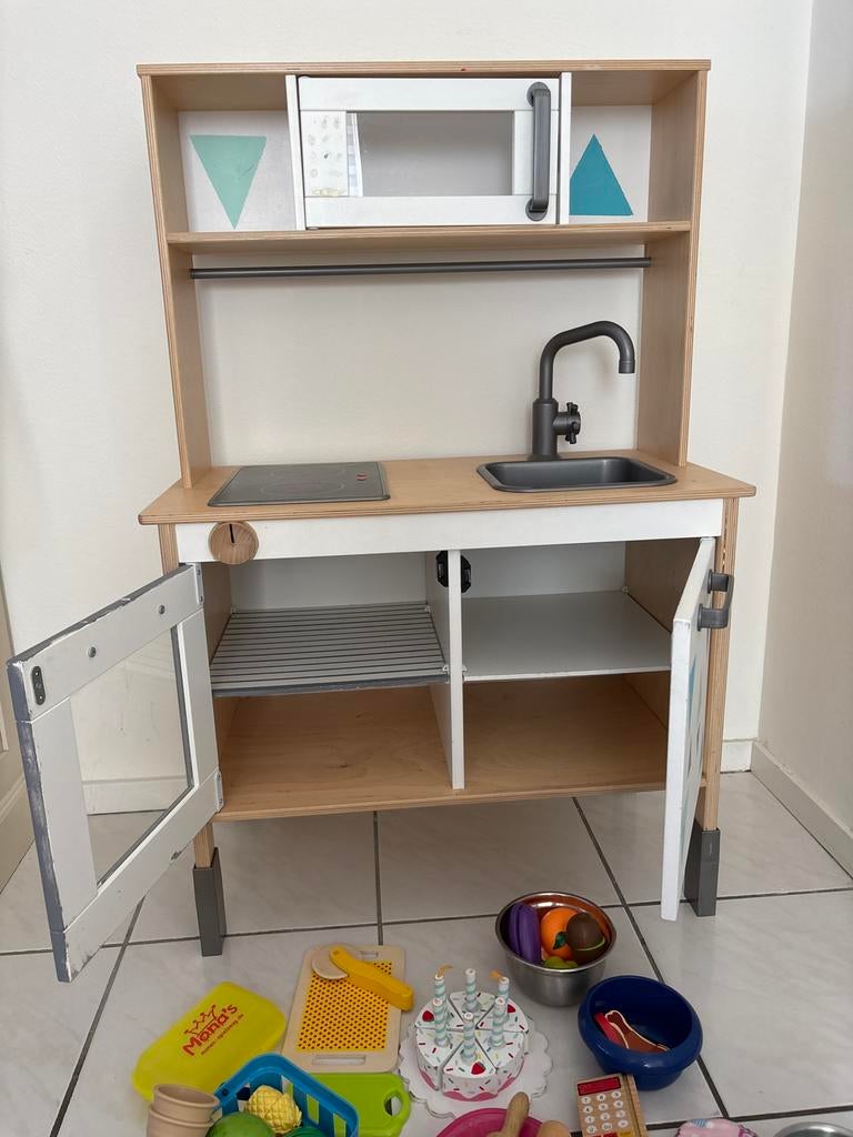 Ikea Speelkeuken met uitgebreide accessoires, Ophalen, Zo goed als nieuw, Hout, Speelkeuken