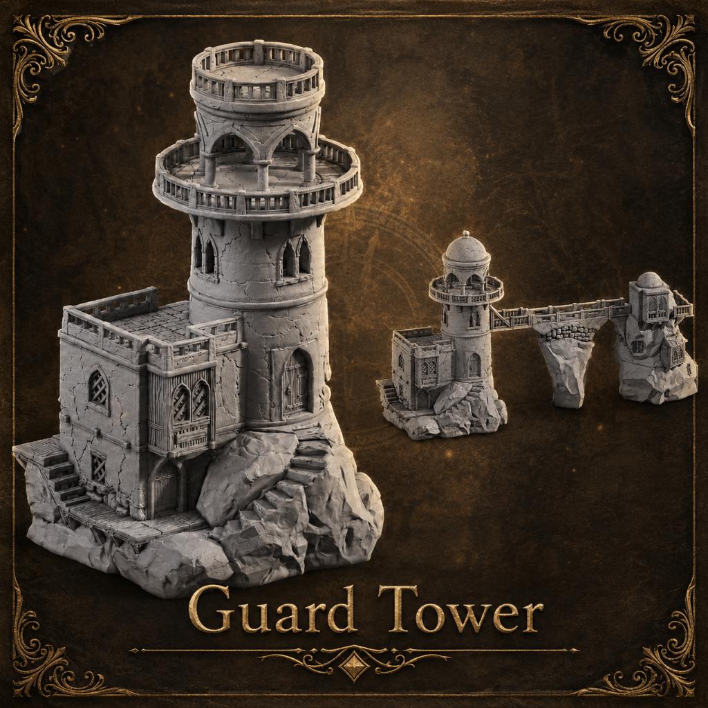 Fantasy Wachttoren op een rots, Forge Trajectum, Forge Trajectum, Overige soorten, Ophalen of Verzenden