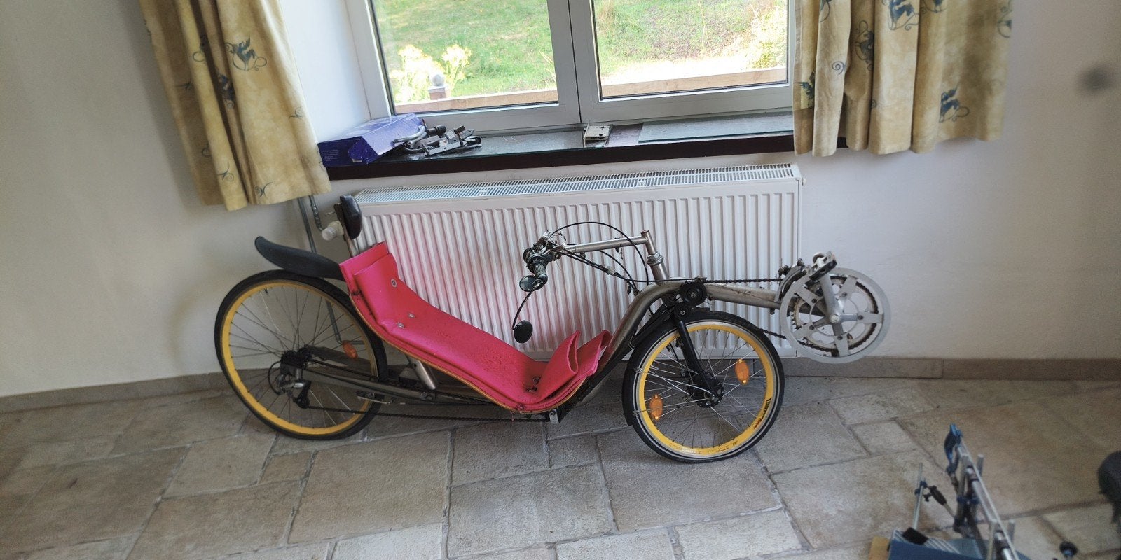 3 gebruikte ligfietsen: 2 onderstuur, 1 bovenstuur, Ophalen of Verzenden, Gebruikt, Schijfrem, Bovenstuur