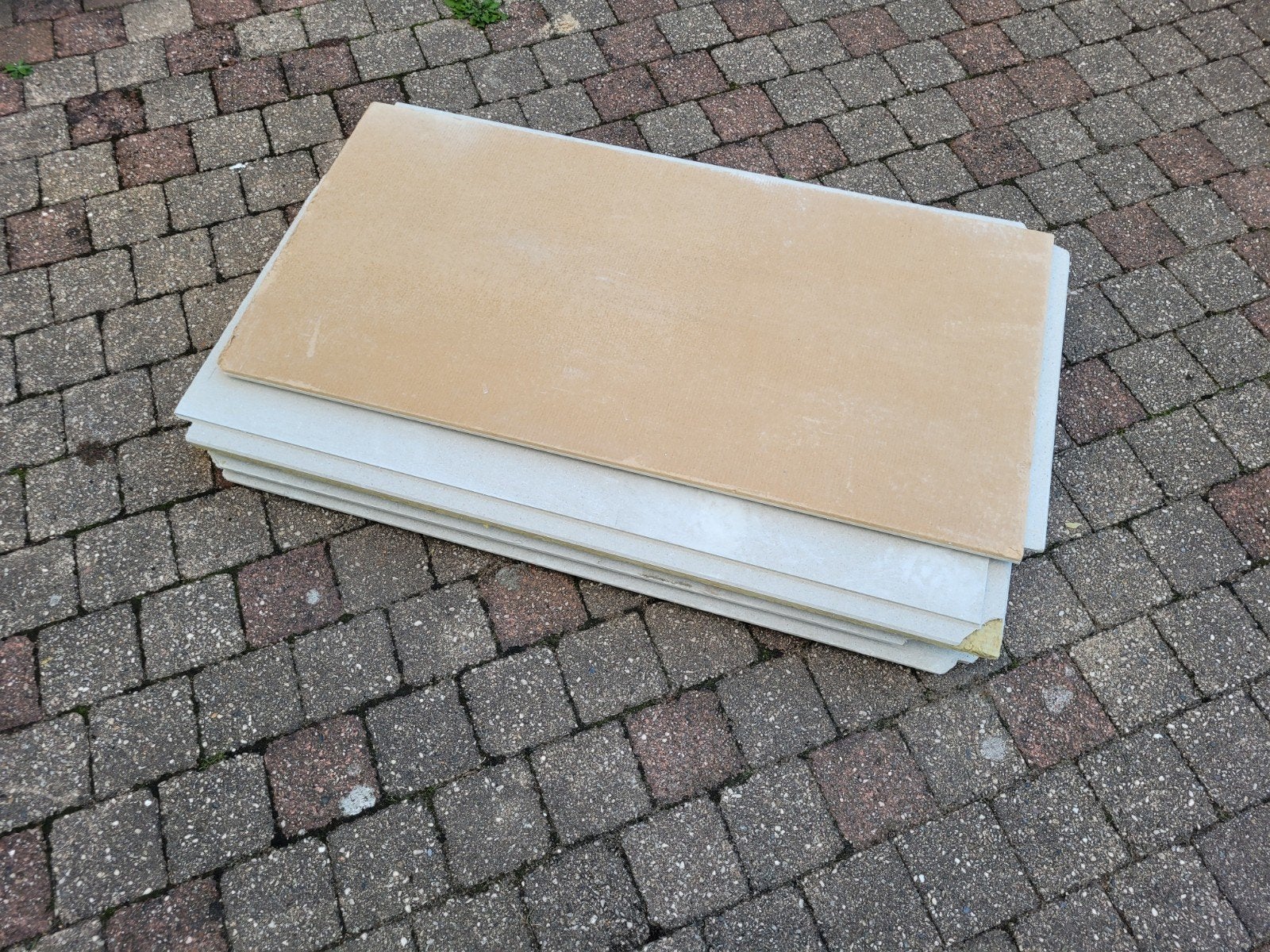 5 Gebruikte Fermacell platen - Knauf Brio 23, Doe-het-zelf en Verbouw, Ophalen, Gebruikt, Overige materialen, 20 tot 50 mm