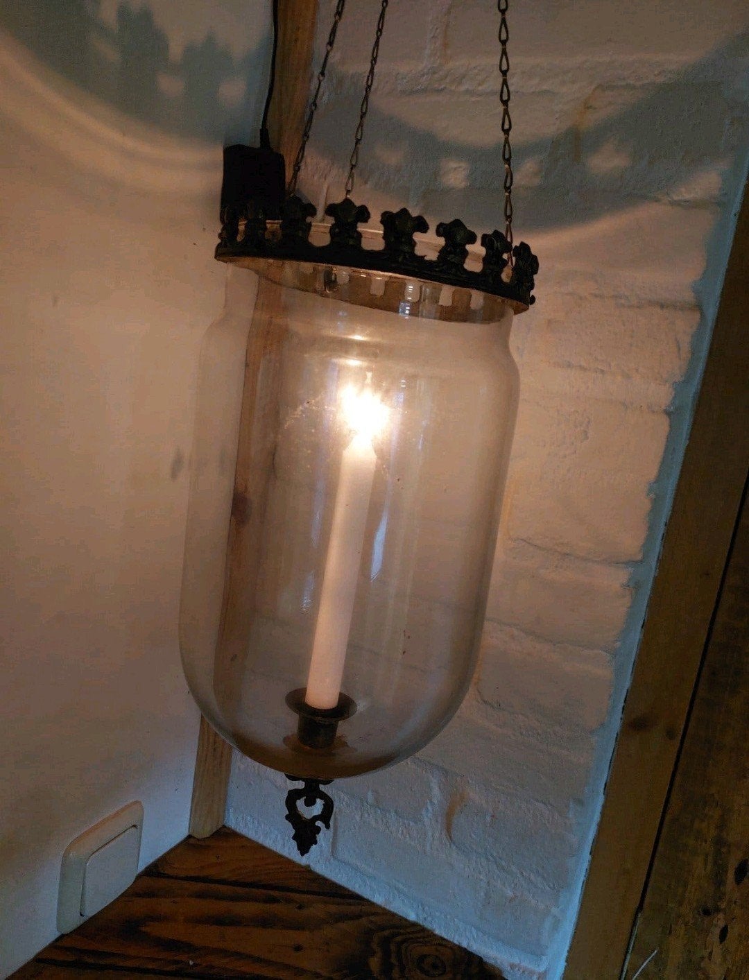 Oude antieke messing koper ? Bel jar hanglantaarn
Aparte en, Ophalen of Verzenden