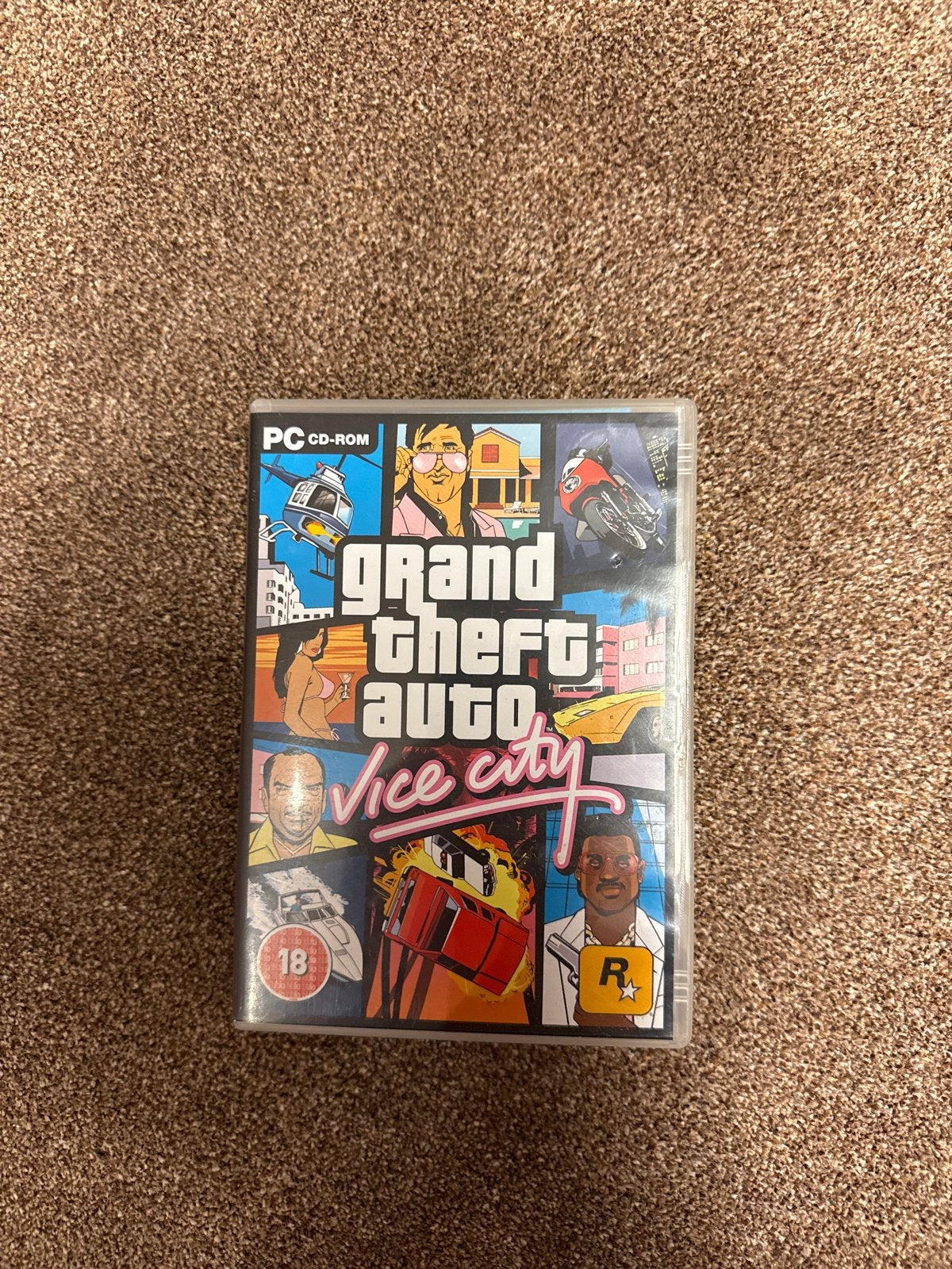 Grand Theft Auto Vice City PC CD-ROM, Spelcomputers en Games, Games | Pc, Avontuur en Actie, Gebruikt, Vanaf 18 jaar, 1 speler