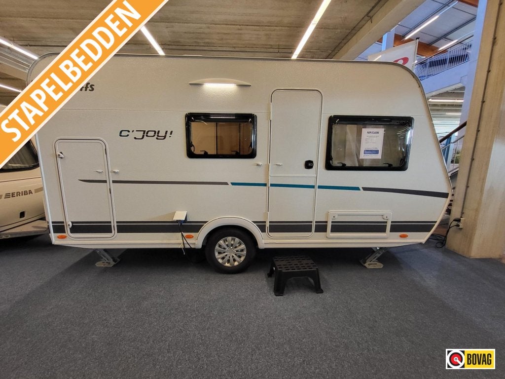 Dethleffs C'Joy 410 LK, Dorema voortent, leeg 917 kg, Standaardzit, Bedrijf, Overige typen, Tot en met 4