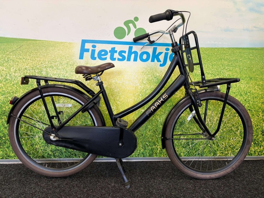 Fietshokje Amersfoort: Raaks Transportfiets N3 26 inch, Terugtraprem, Gebruikt, Versnellingen, Niet ingevuld