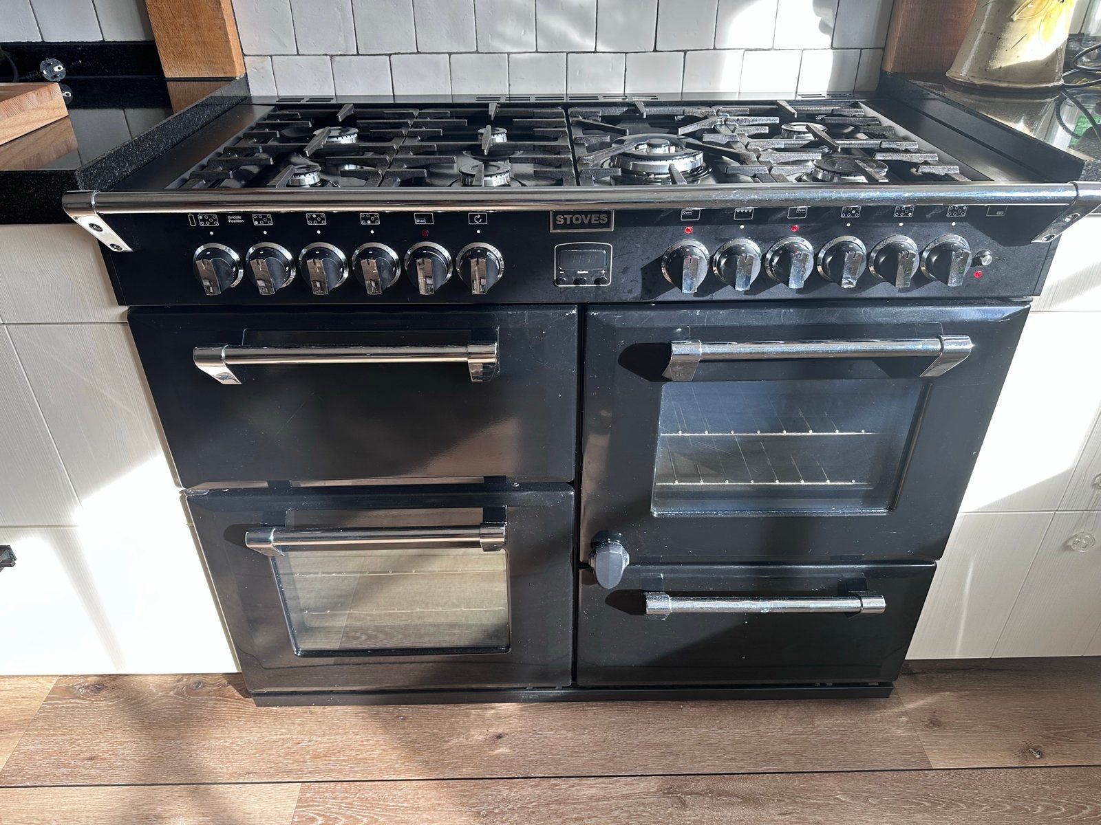 Stoves Fornuis 110 cm met Dubbele Oven, Ophalen, Gebruikt, 60 cm of meer, Gas