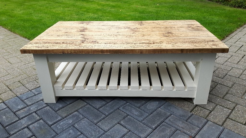 salontafel, 100 tot 150 cm, Nieuw, Overige houtsoorten, 50 tot 100 cm