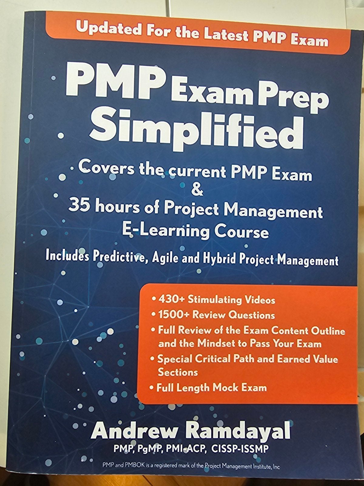 PMP Exam Prep Simplified - Andrew Ramdayal (Nieuw), Ophalen of Verzenden, Nieuw, Overige niveaus, Andrew Ramdayal