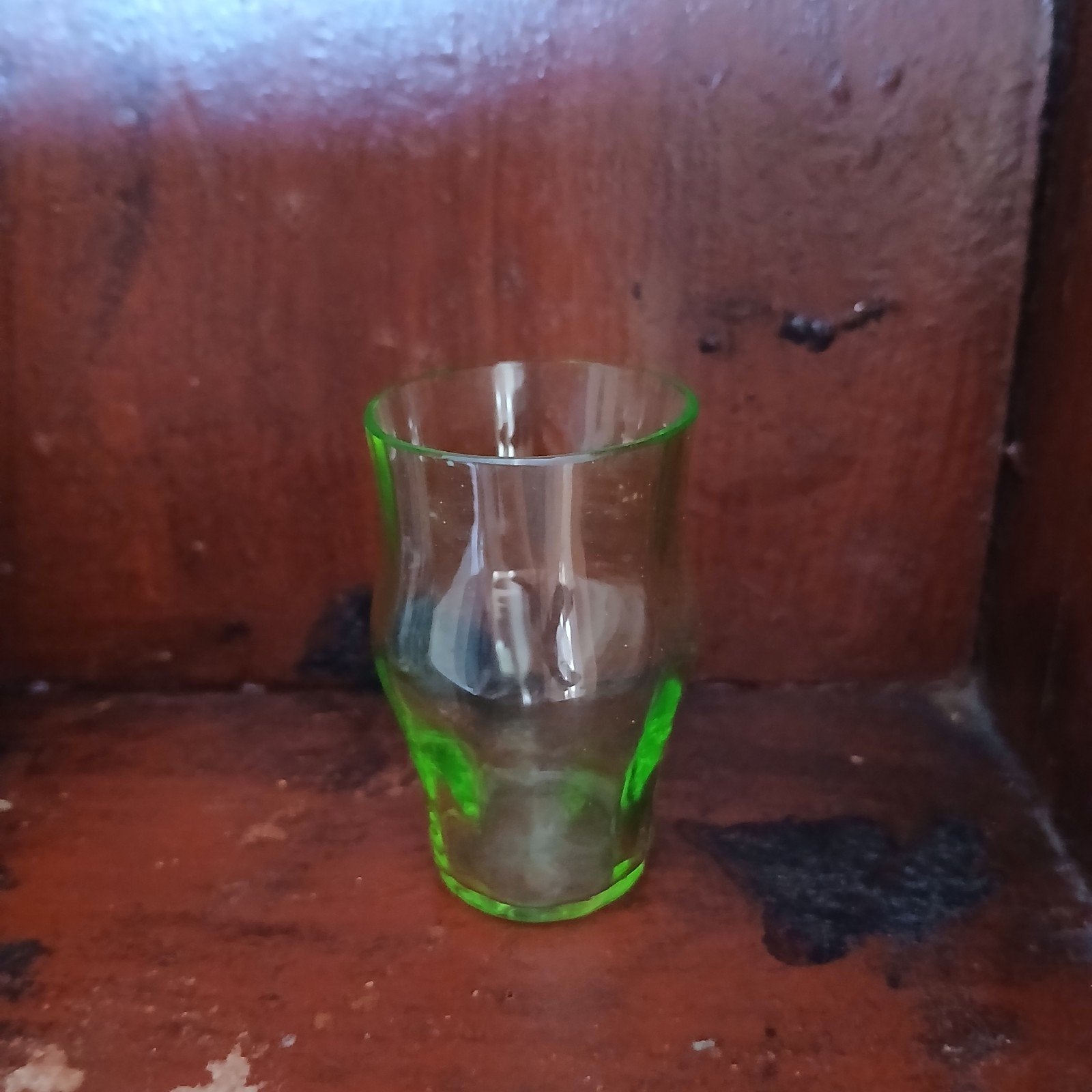 Vintage uranium glas punchglaasje, Ophalen of Verzenden