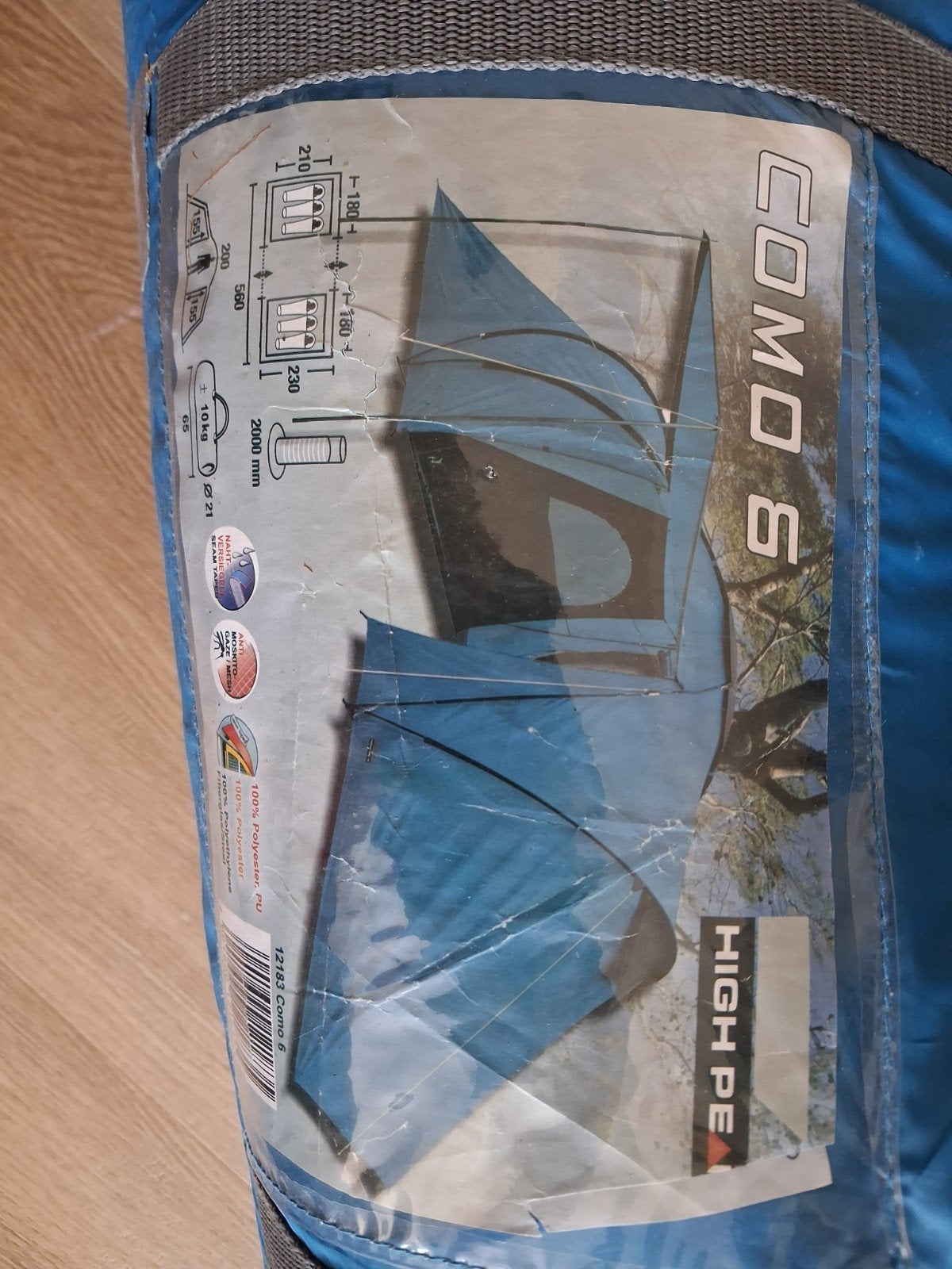 High Peak Como 6 Tent, Ophalen, Gebruikt, Meer dan 6