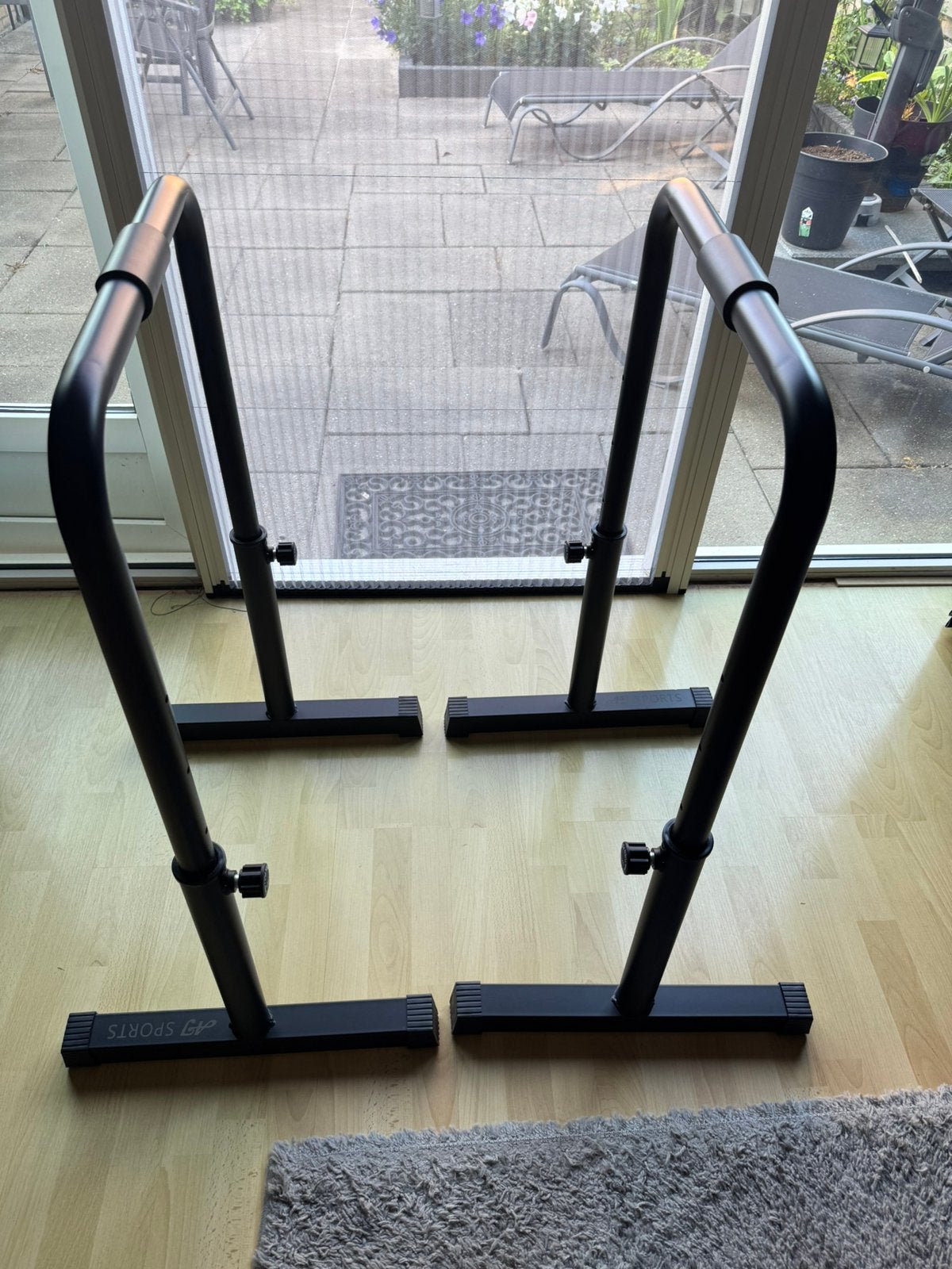 Verstelbare Dip Bars, Sport en Fitness, Fitnessmaterialen, Ophalen, Zo goed als nieuw, Buik, Overige typen