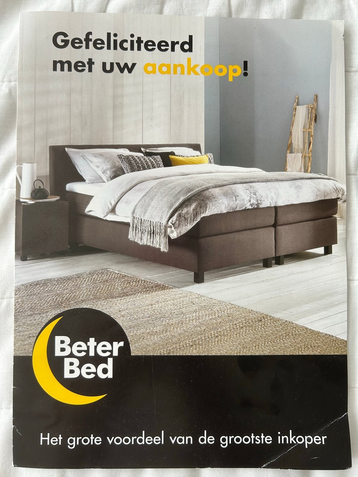 BeterBed Tweepersoonsbed met lattenbodem en hoofdbord, Ophalen, Verstelbaar, Tweepersoons, Zo goed als nieuw