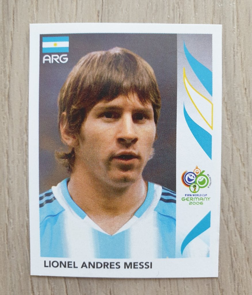 Lionel Messi Panini rookie WK 2006, Verzamelen, Sportartikelen en Voetbal, Ophalen of Verzenden, Zo goed als nieuw, Buitenlandse clubs