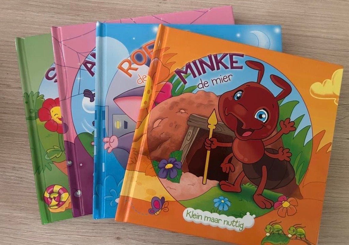 Minke de Mier en andere kinderboeken (4 stuks), Ophalen of Verzenden, Zo goed als nieuw, Sprookjes