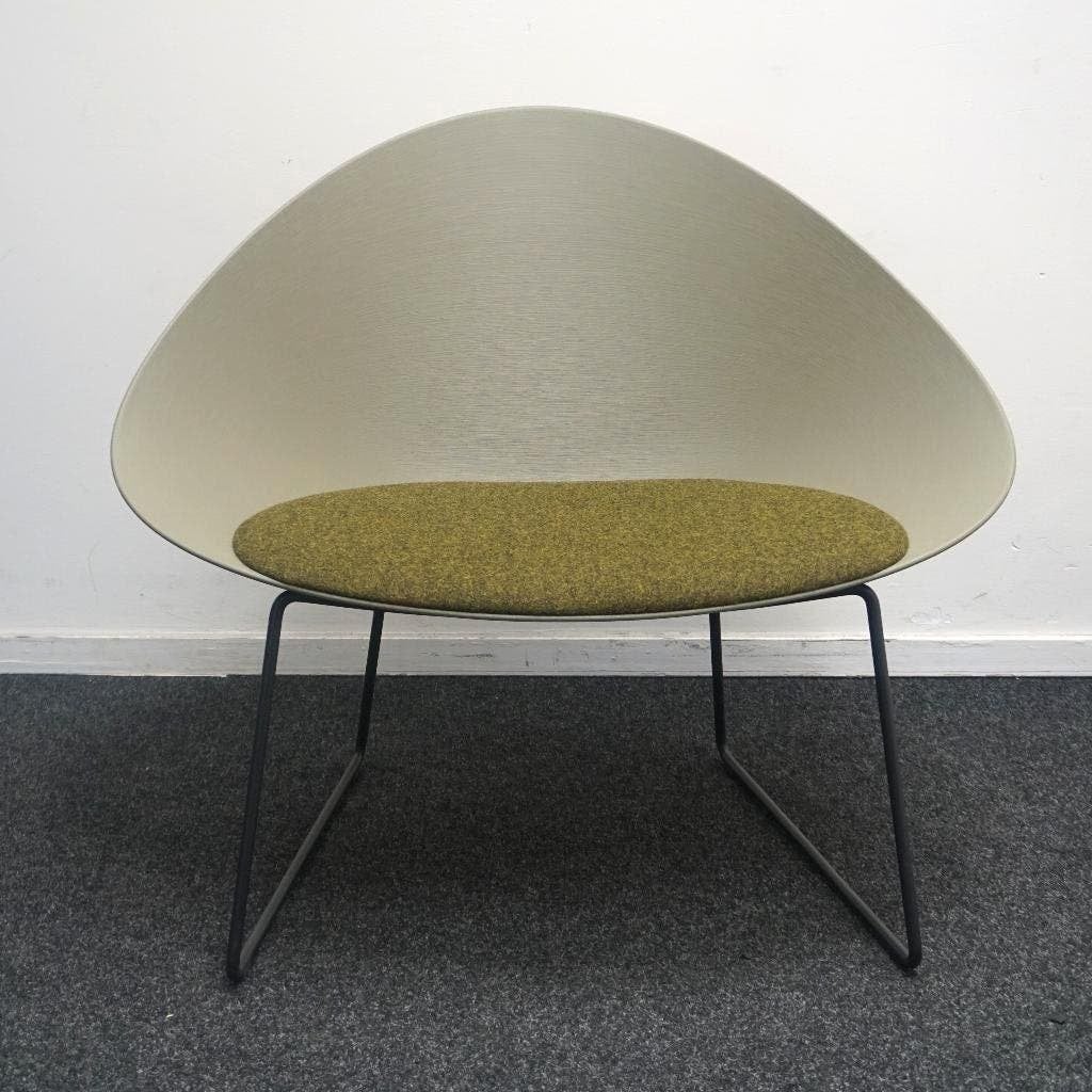 Arper Adell Lounge Chair Design Fauteuils | Groen | Stoelen, Stof, Gebruikt, -, Minder dan 75 cm