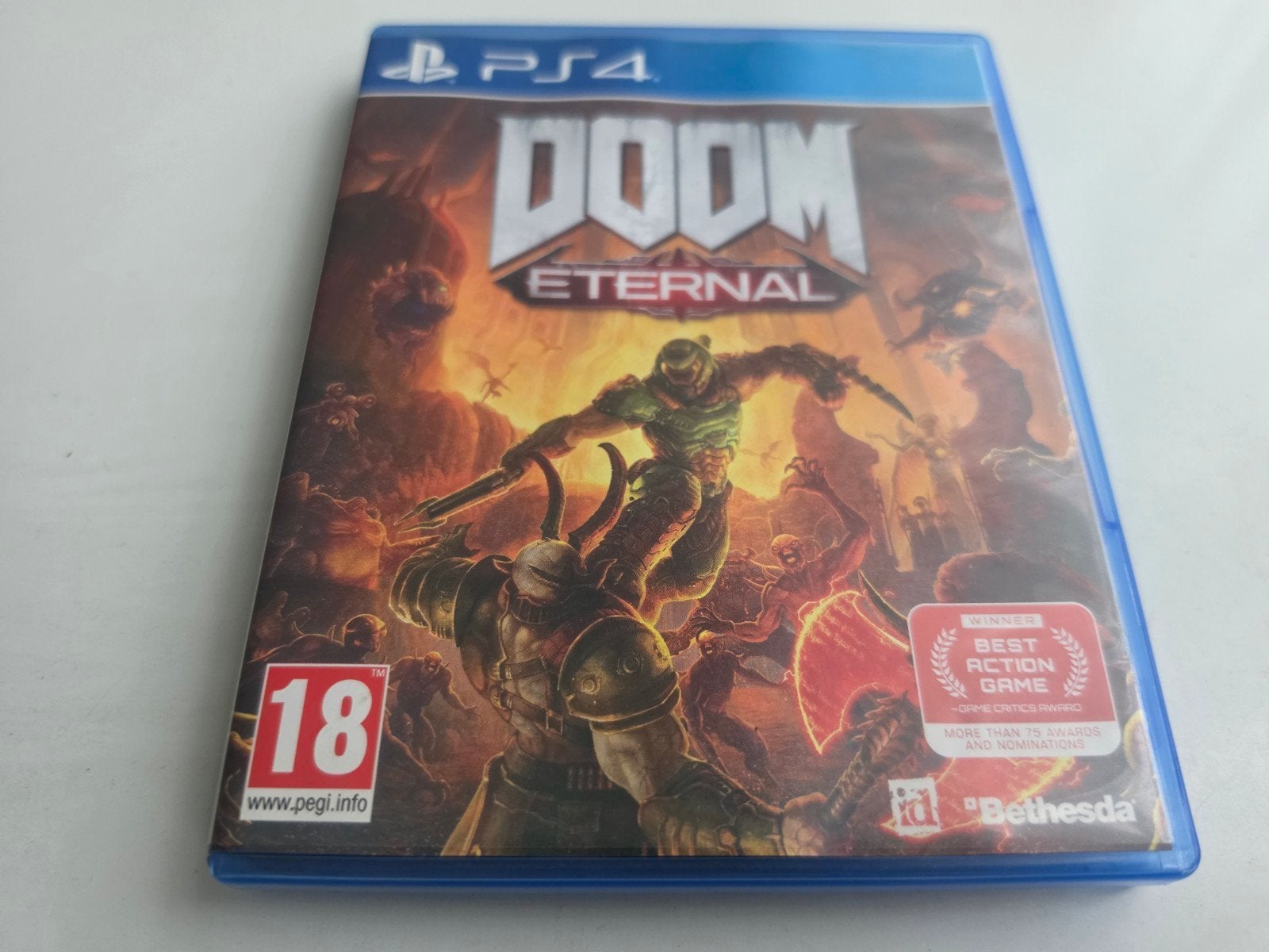 DOOM ETERNAL voor Playstation 4 en 5 Lees Beschrijving Aub, Spelcomputers en Games, Vanaf 18 jaar, Bethesda NL, 1 speler, Bethesda EU