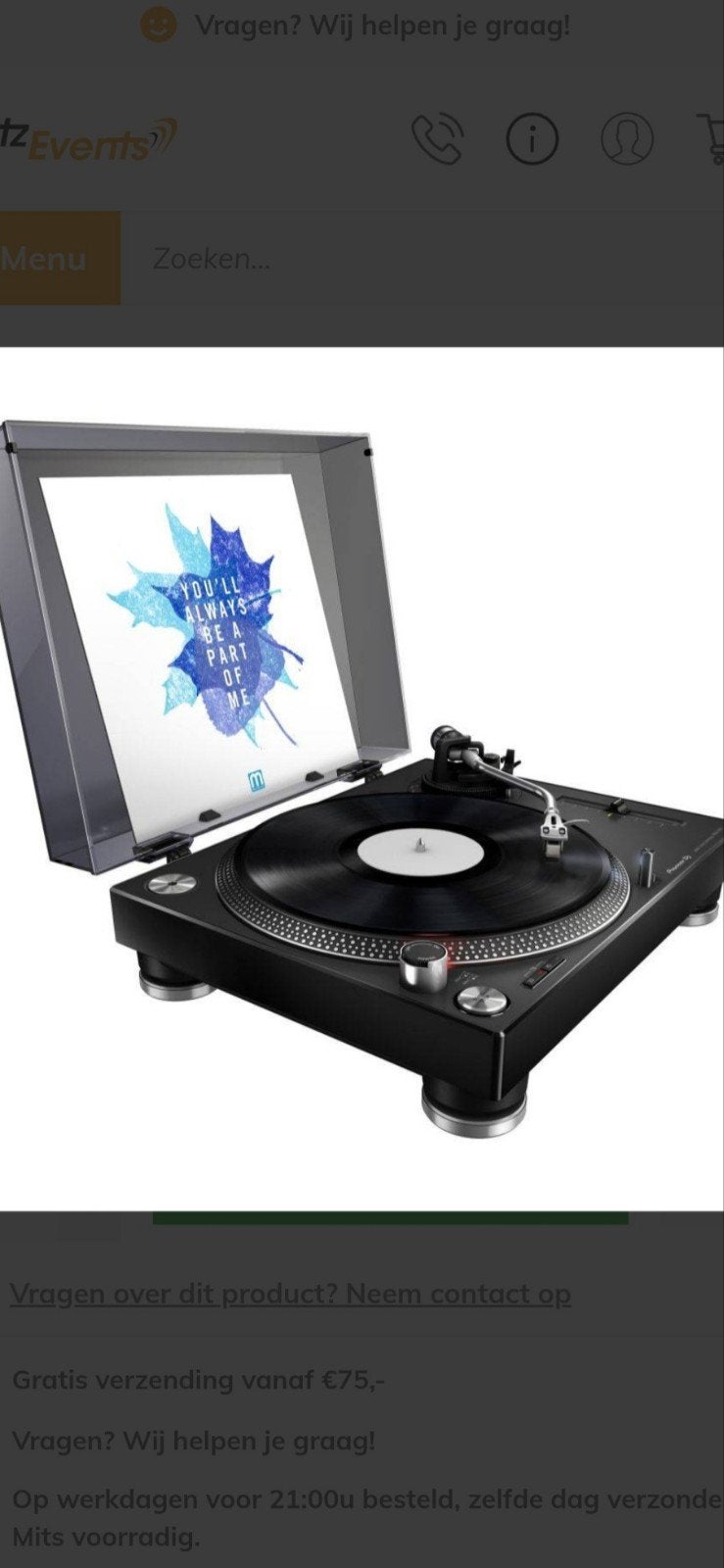 PIONEER DRAAITAFELS COMPLETE DJ SET NIEUW IN DE DOOS, Ophalen of Verzenden, Nieuw, Pioneer