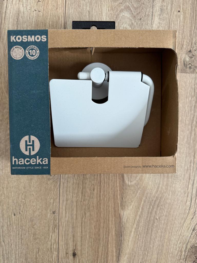 Kosmos Haceka toiletrolhouder wit - met kleine beschadiging, Ophalen of Verzenden, Zo goed als nieuw, Wit, Overige typen
