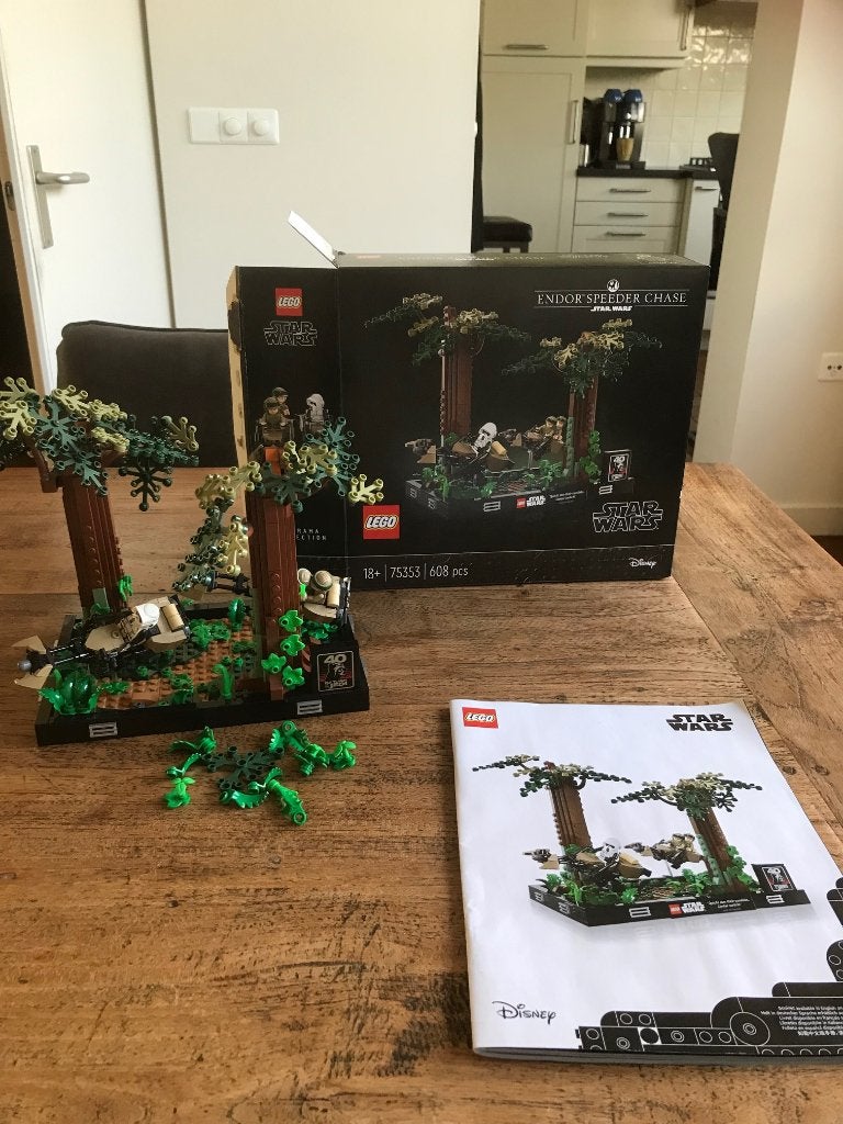 LEGO Star Wars 75353 Endor Speeder Chase Diorama, Star Wars, Lego, Ophalen of Verzenden, Zo goed als nieuw