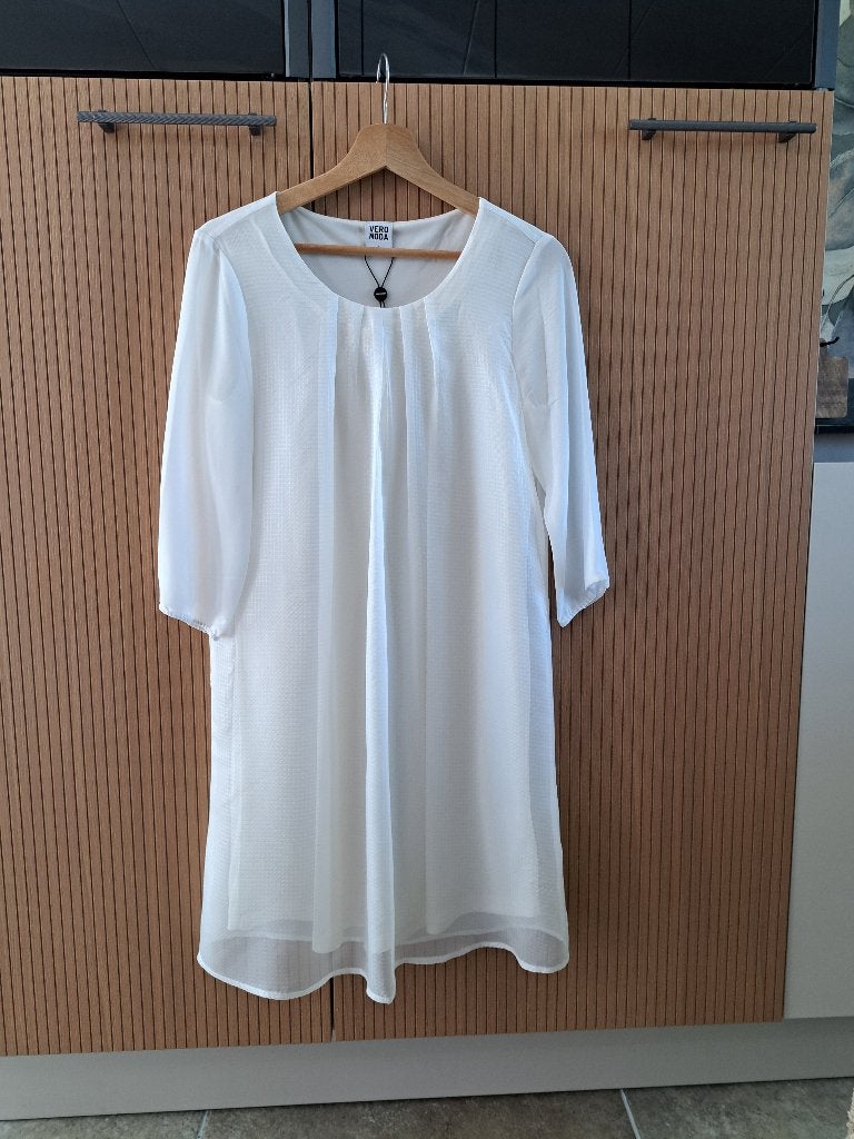 Vero Moda lief jurkje, crème, maat S. NIEUW!, Kleding | Dames, Jurken, Overige kleuren, Vero Moda, Nieuw, Ophalen of Verzenden
