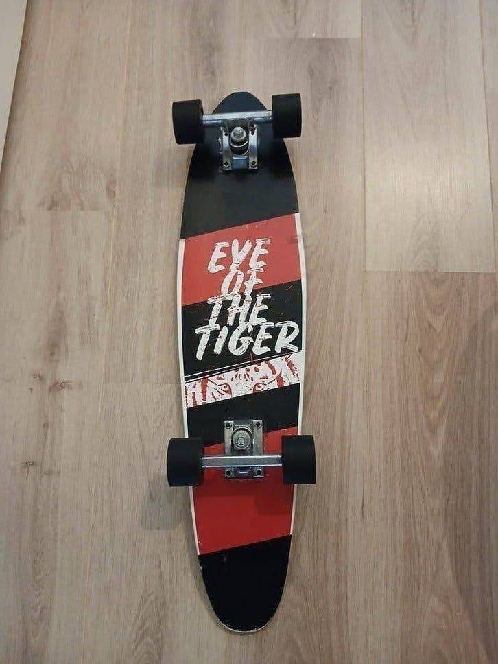 Skateboard 'Eye of the Tiger' - Zo goed als nieuw, Ophalen of Verzenden, Zo goed als nieuw, Skateboard