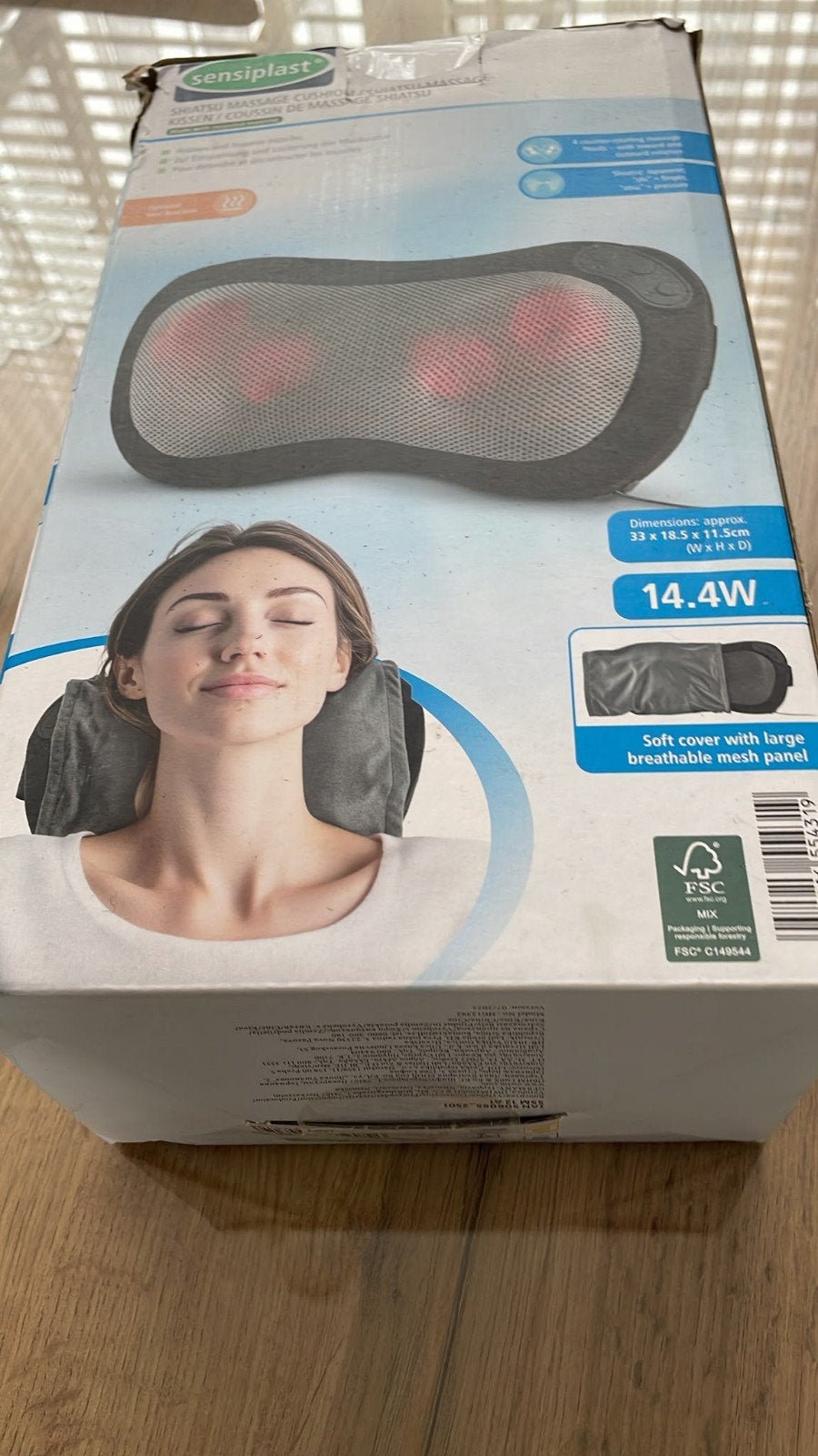 Sensiplast Shiatsu Massagekussen, Ophalen, Zo goed als nieuw, Massagestoel of Kussen