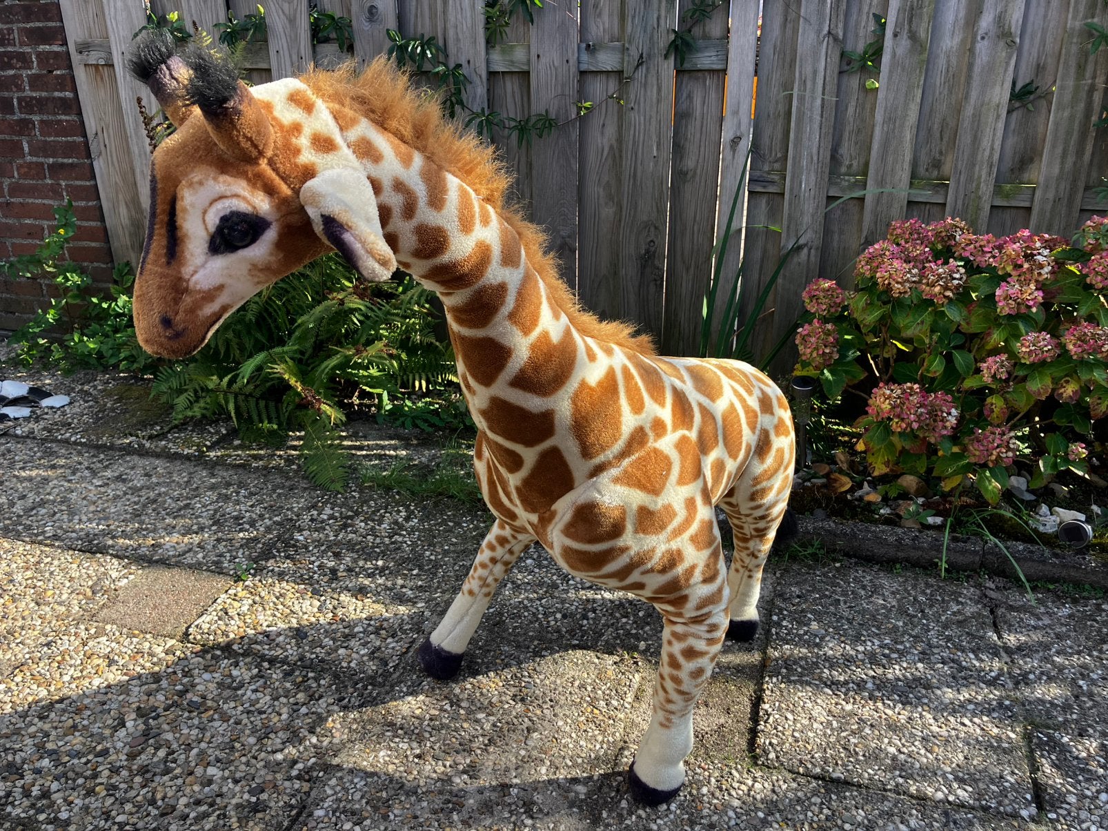 Giraf knuffel 90 cm, Ophalen, Gebruikt, Giraf, Bruin