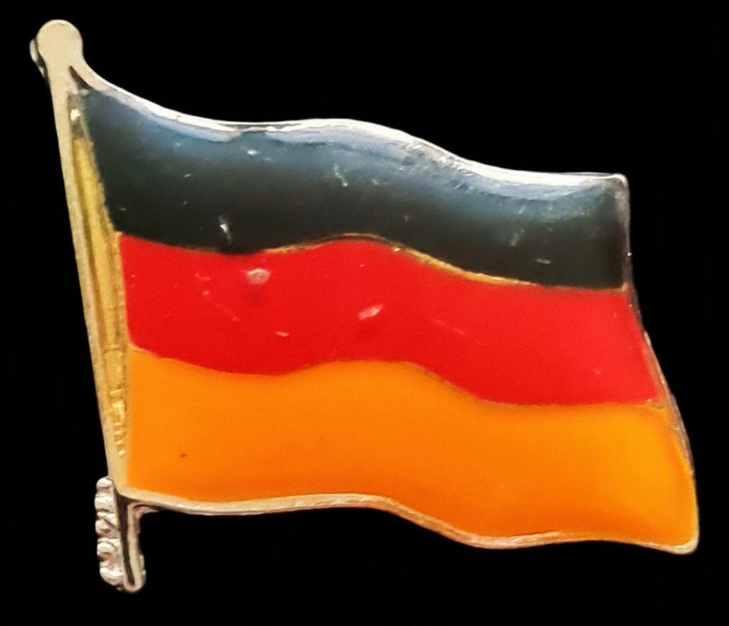 Duitsland vlag- epoxy uitvoering, Verzenden, Nieuw, Stad of Land, Speldje of Pin