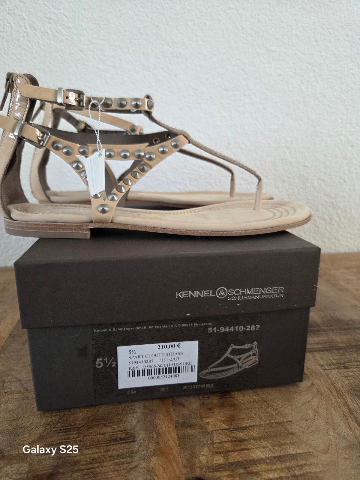 Nieuwe Damesschoenen Beige Maat 38,5, Beige, Nieuw, Kennel & Schmenger, Sandalen of Muiltjes