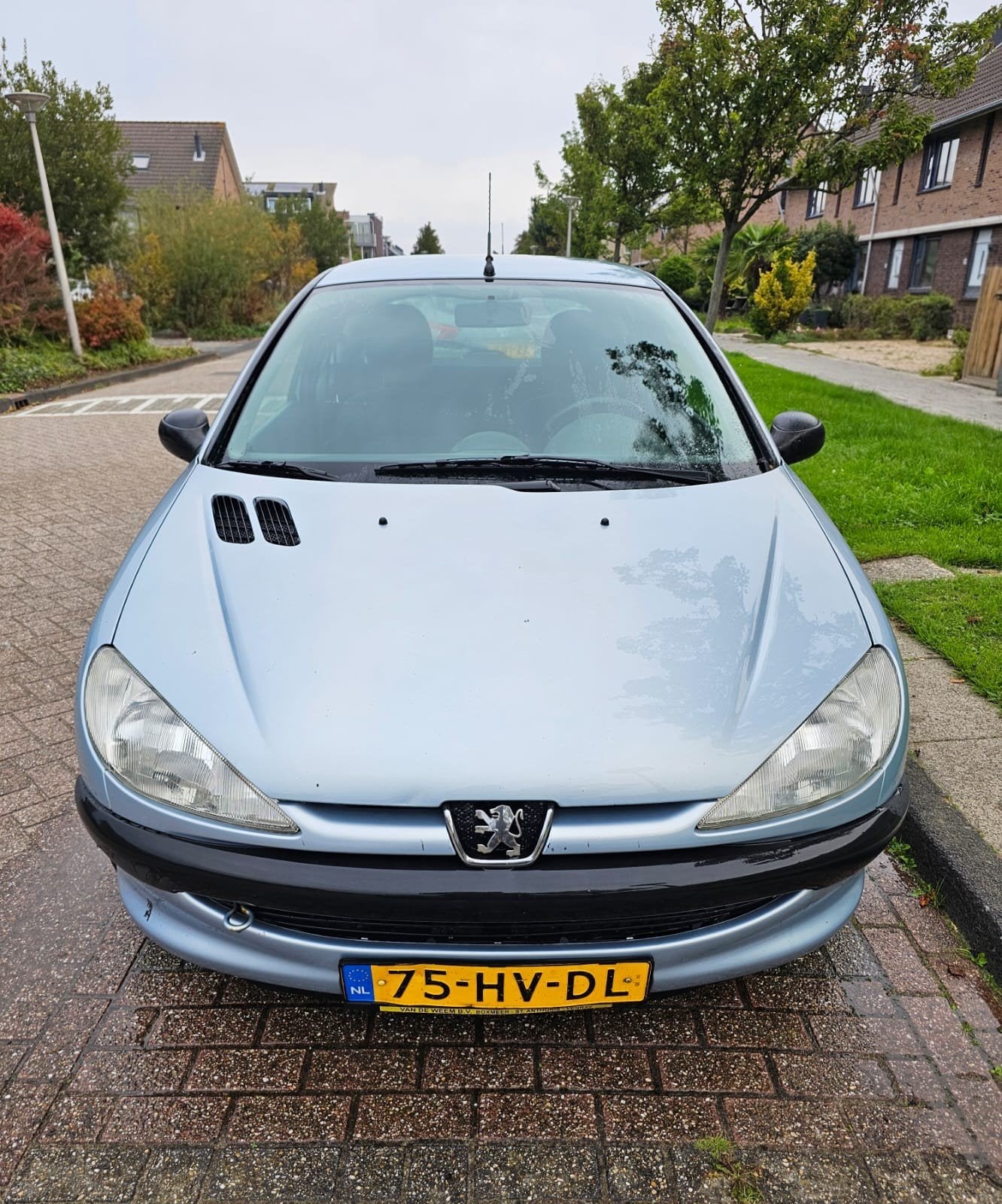 Peugeot 206 1.4 X-line 3D 2002 Grijs, Auto's, Voorwielaandrijving, Stof, 31 €/maand, 4 cilinders