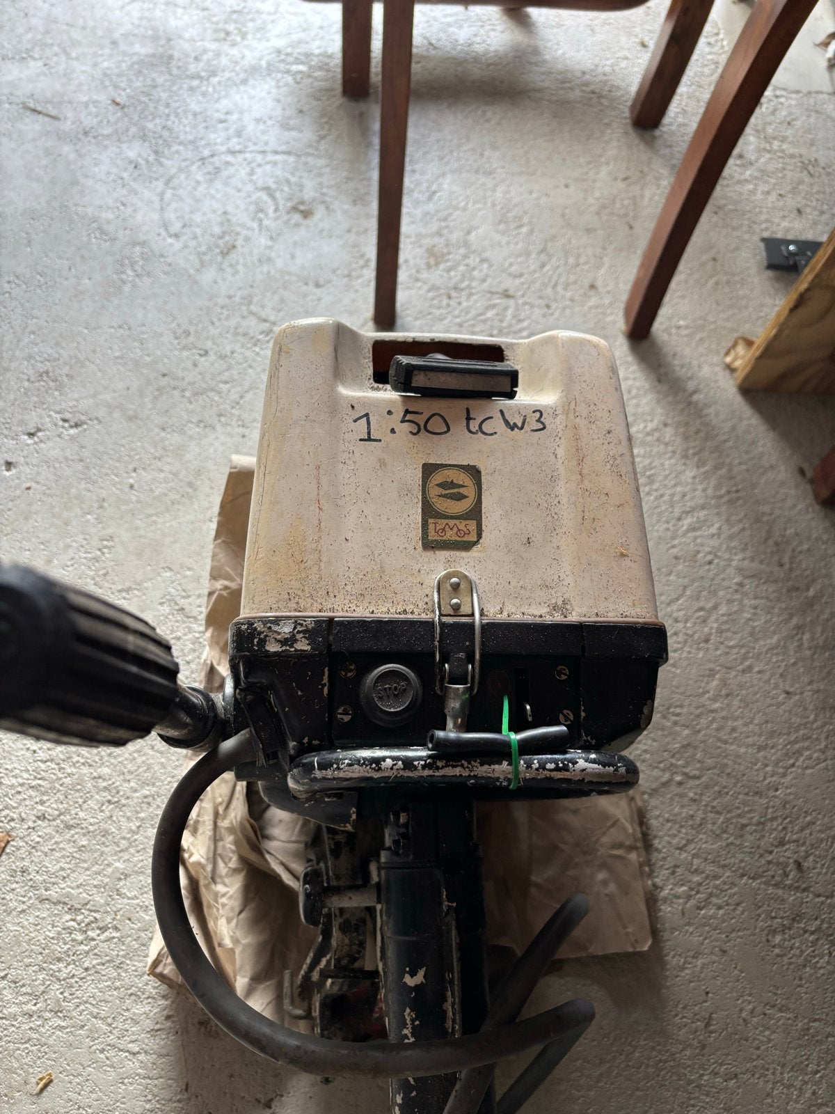 Tomos 4 pk buitenboordmotor - Loopt niet, Watersport en Boten, Bootonderdelen, Ophalen, Gebruikt