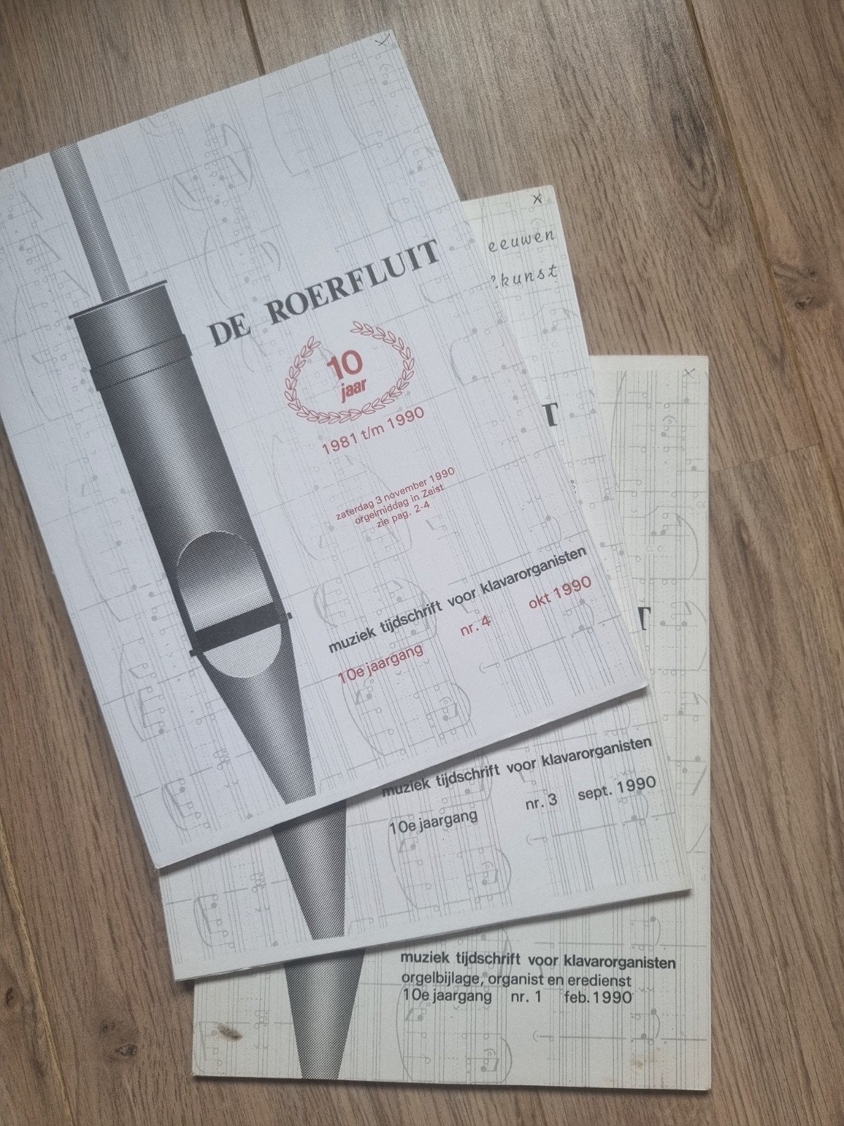 Klavarskribo, De Roerfluit, 1990 no 1,3,4, Muziek en Instrumenten, Ophalen of Verzenden, Gebruikt, Artiest of Componist, Religie en Gospel