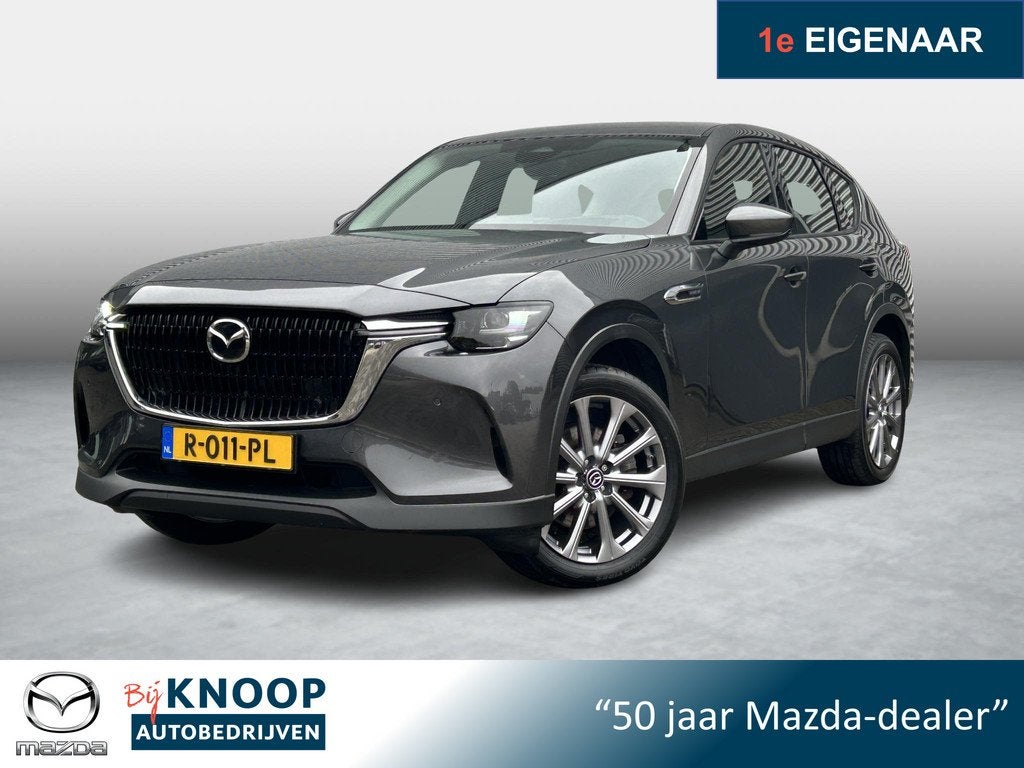 Mazda CX-60 2.5 e-SkyActiv PHEV Exclusive-Line | Trekhaak |, Auto's, Mazda, Stof, Gebruikt, 4 cilinders, Automatische klimaatregeling