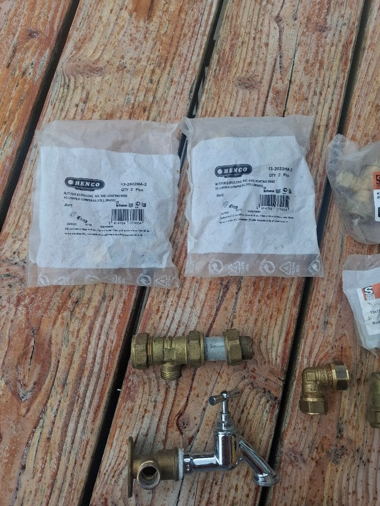 knelfitting, t stukjes, bochtjes, kraantje, Doe-het-zelf en Verbouw, Verwarming en Radiatoren, Ophalen, Minder dan 30 cm, Cv-ketel of Combi-ketel