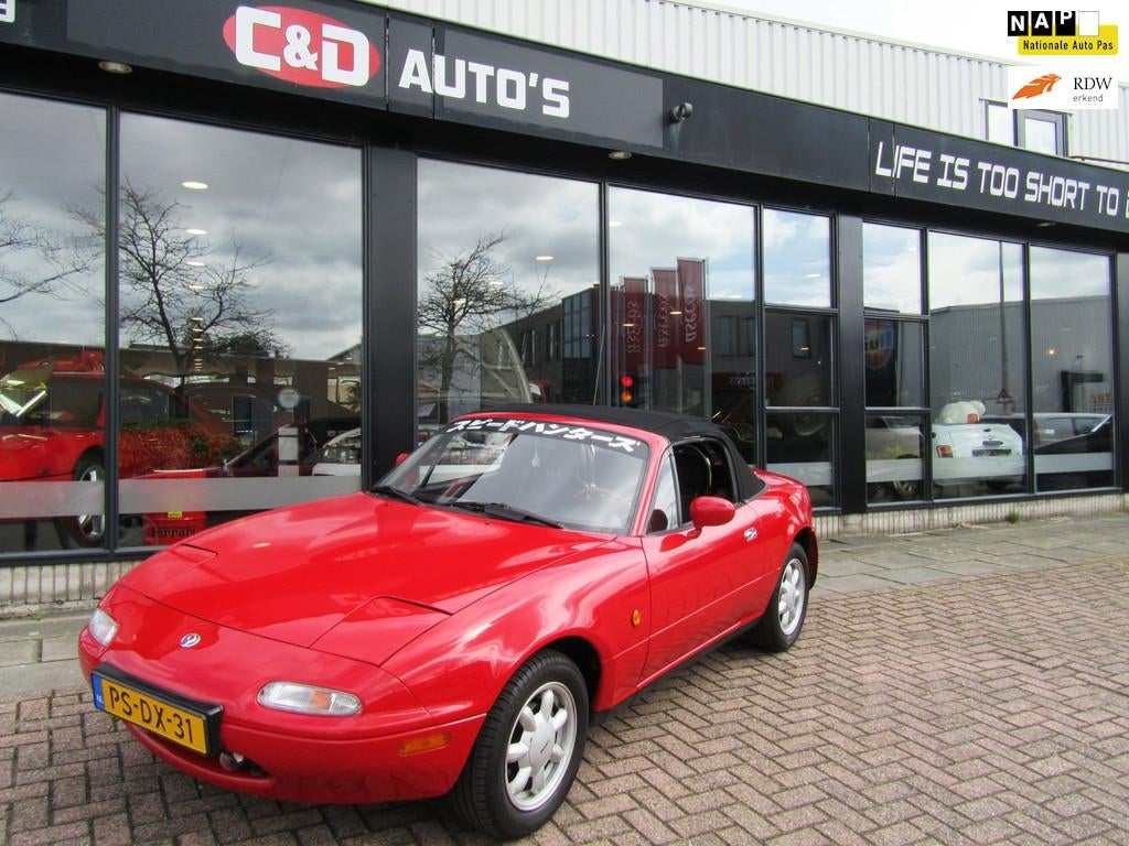 Mazda MX-5 1.6i-16V 1997 NA ORIG NL HARDTOP NW DAK IZGST, Auto's, Euro 2, 4 cilinders, Origineel Nederlands, Bedrijf