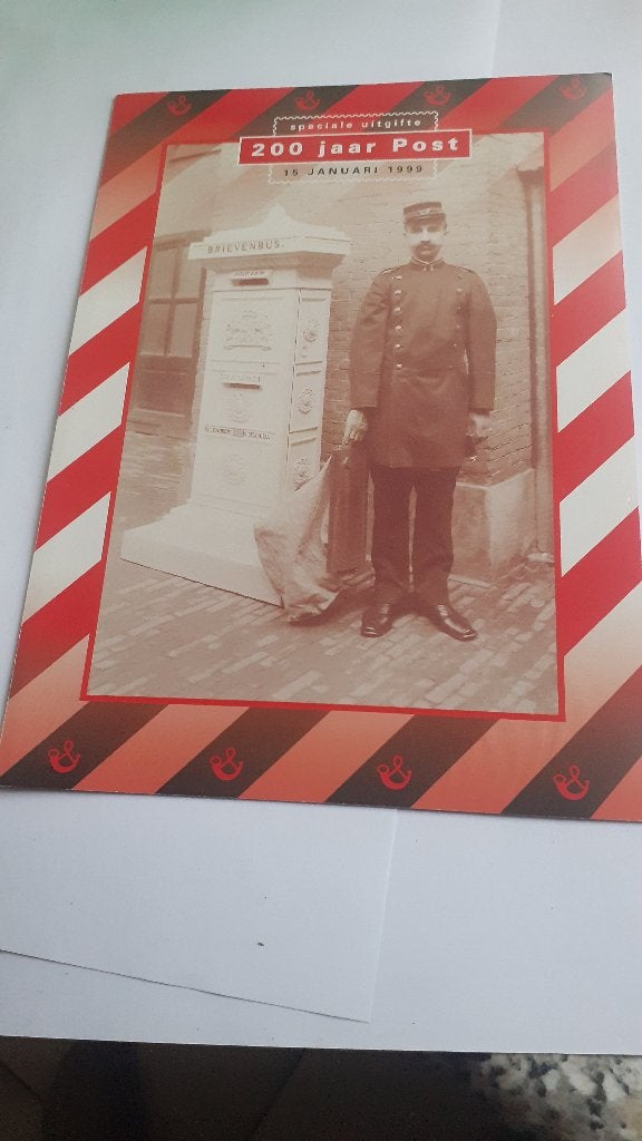 200 jaar Post Ptt postzegel mapje, Ophalen of Verzenden, Na 1940, Postfris