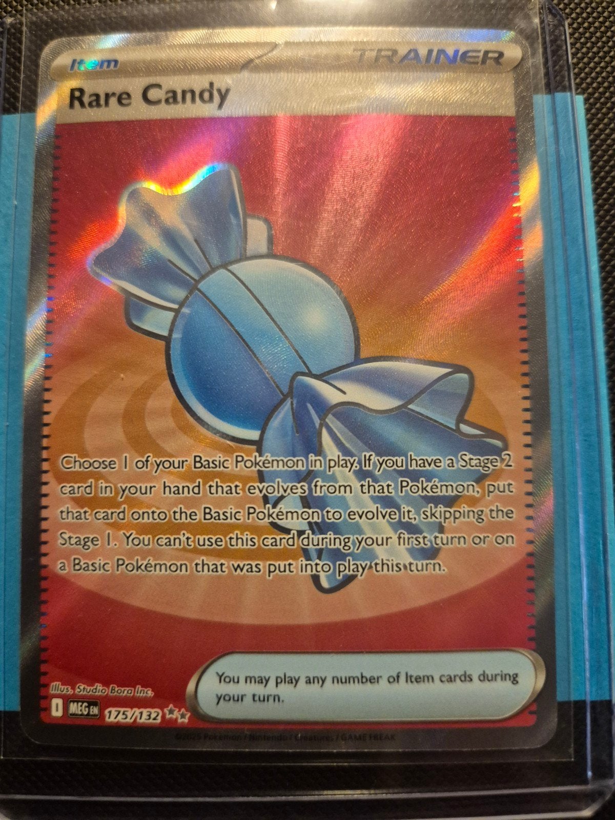 Pokémon TCG: Rare Candy Trainer Kaart (175/132) Foil, Hobby en Vrije tijd, Ophalen of Verzenden, Zo goed als nieuw, Losse kaart
