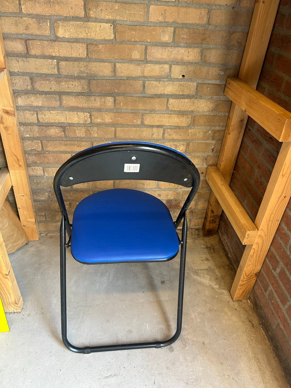 10x Blauwe Klapstoelen - Handig en Compact, Ophalen, Gebruikt, Blauw, Metaal