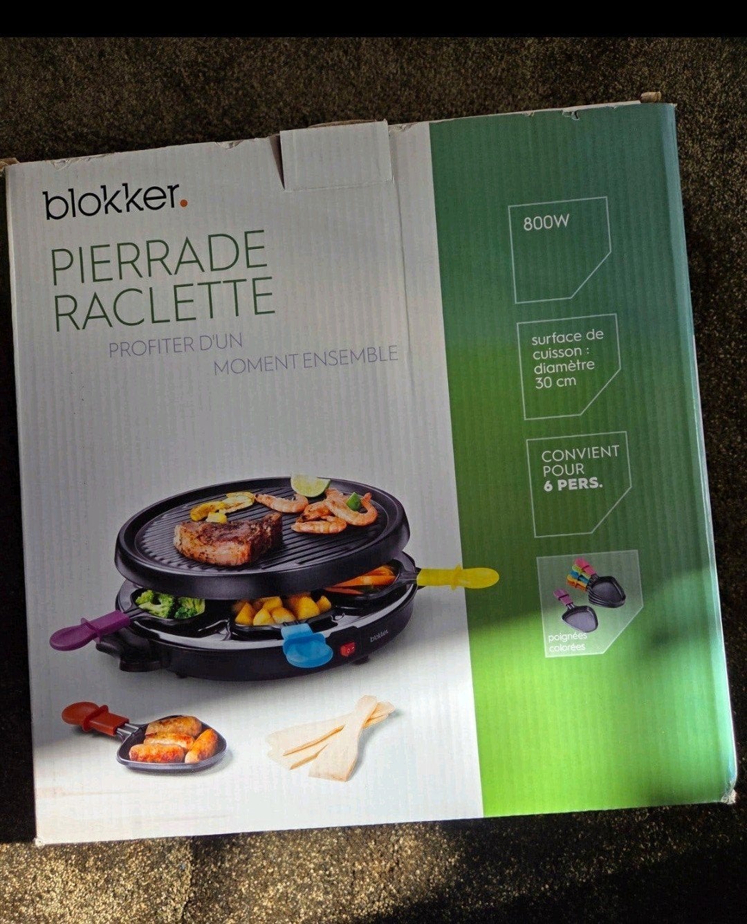 Nieuw Blokker Gourmetstel / Raclette - 6 Personen, 800W, Witgoed en Apparatuur, Ophalen of Verzenden, Nieuw, 4 t/m 7 personen