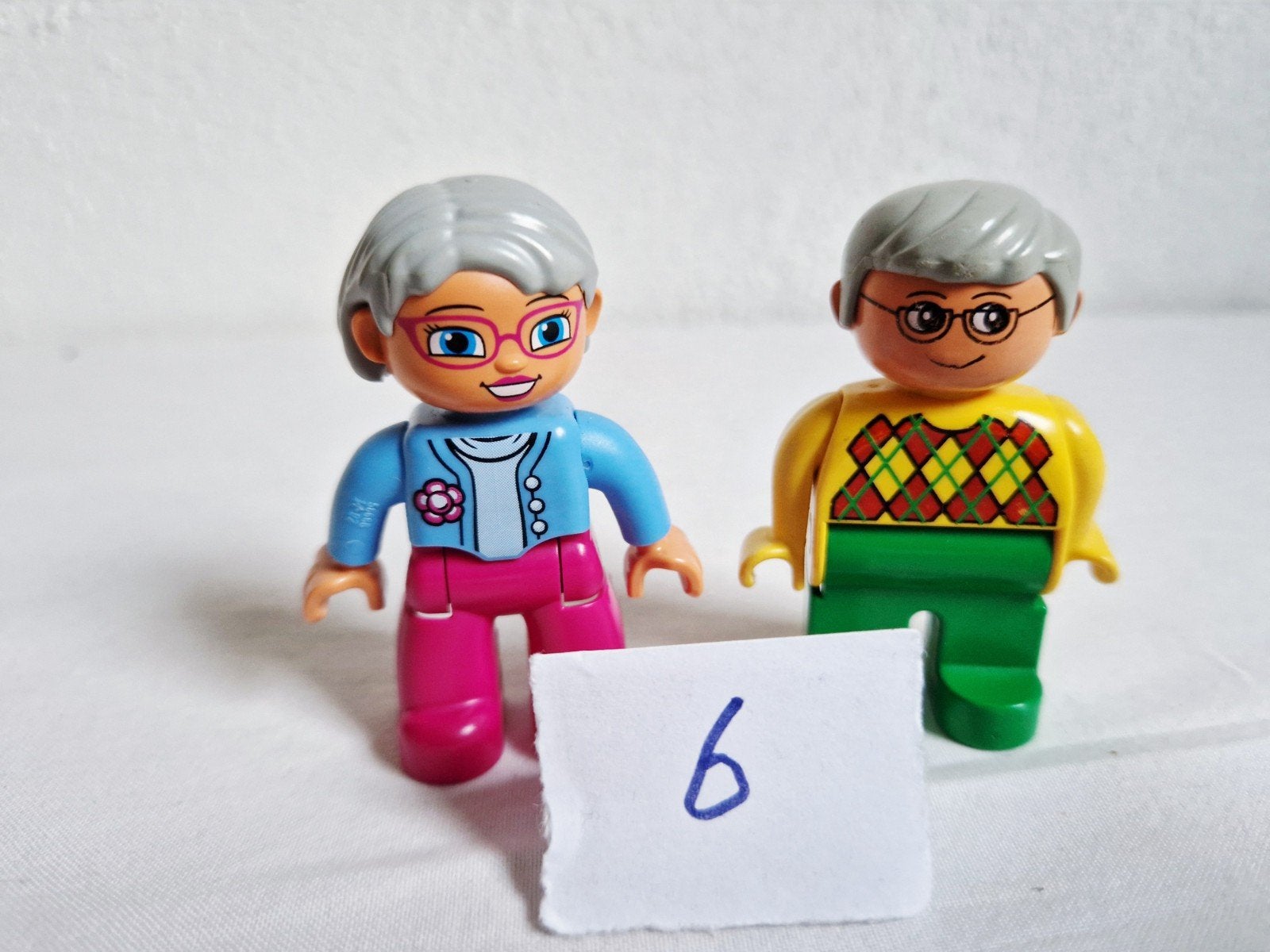 Duplo poppetjes voor therapie opa en oma verschillende paren, Ophalen of Verzenden, Gebruikt, Duplo