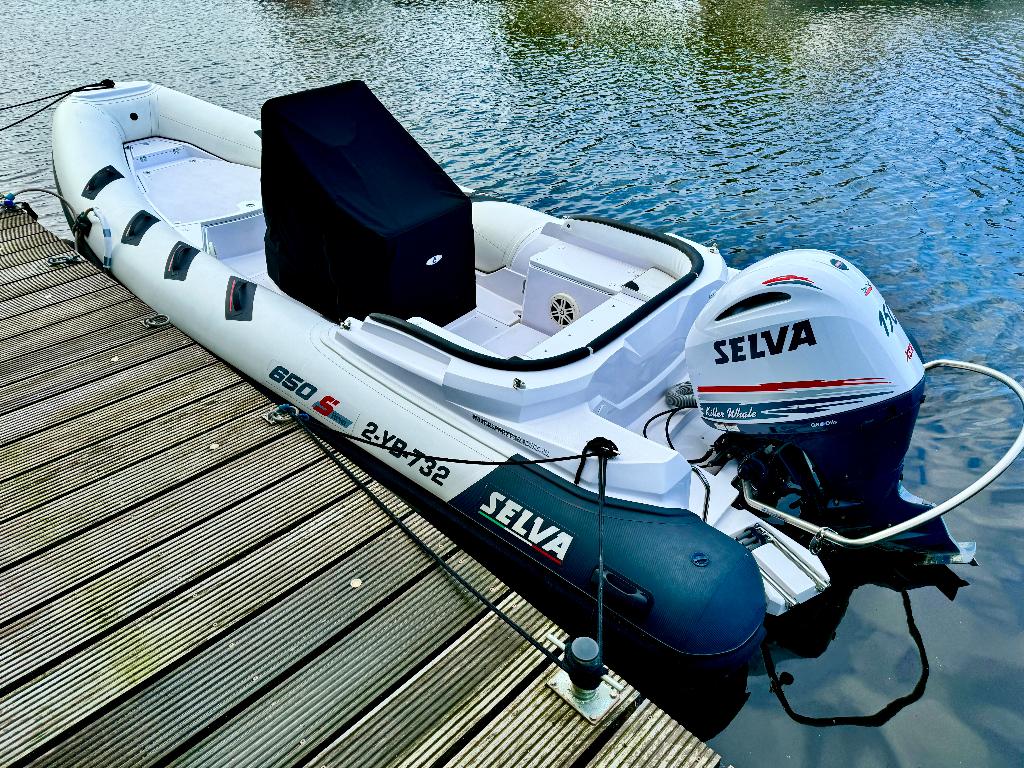 Selva RIB 650S-Line | 175PK | 165 draaiuren | 2018, Gebruikt, Zonnedek, 60 cm, 175 pk