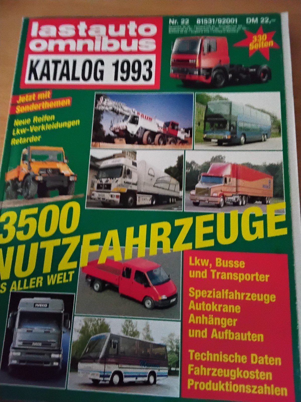 Lastauto Omnibus Katalog 1993 - 3500 Bedrijfsvoertuigen, Boeken, Ophalen of Verzenden, Gelezen, Algemeen, Frank Zeitzen
