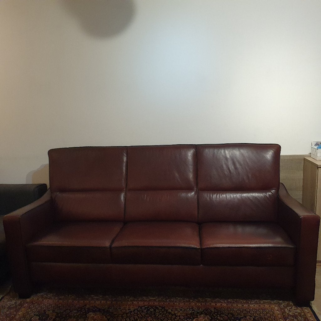 Bank 3B, Huis en Inrichting, Ophalen, Driepersoons, Zo goed als nieuw, Rechte bank