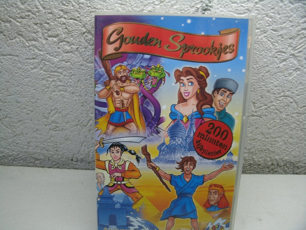 vhs 20a gouden sprookjes, Cd's en Dvd's, Alle leeftijden, Ophalen of Verzenden, Zo goed als nieuw