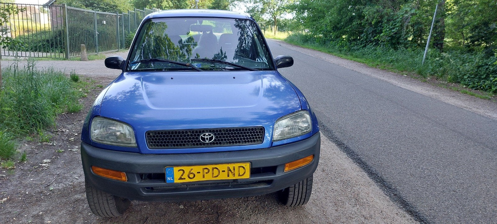 Toyota Funcruiser 2.0 Rav4 AUT 4WD 1995 Blauw, Auto's, Automaat, 1998 cc, 129 pk, Blauw