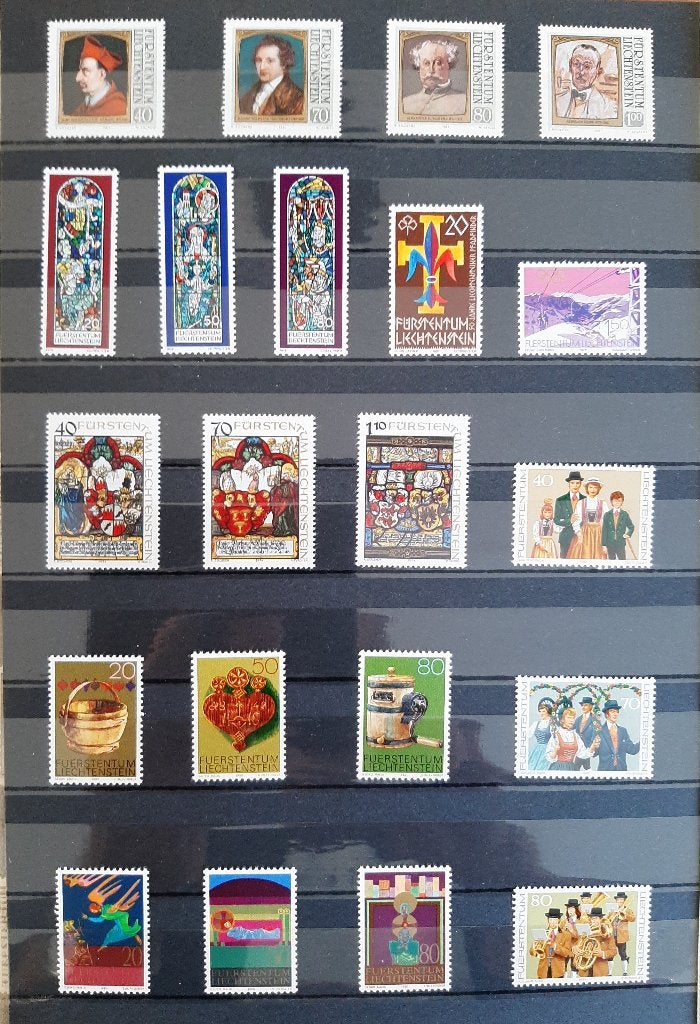 3 Kaarten Postzegels Liechtenstein Nr. 2 Postfris, Ophalen, Overige landen, Postfris