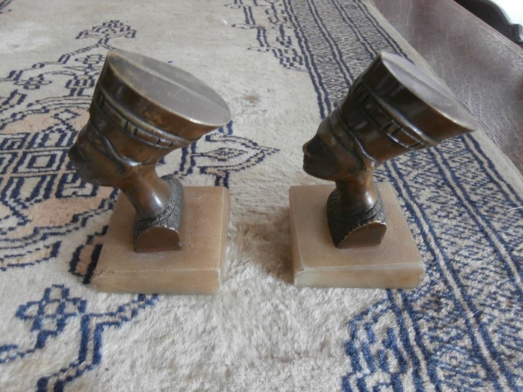 Beeld Egypte Egyptisch beeldjes Farao piramide 2 stuks kunst, Ophalen of Verzenden
