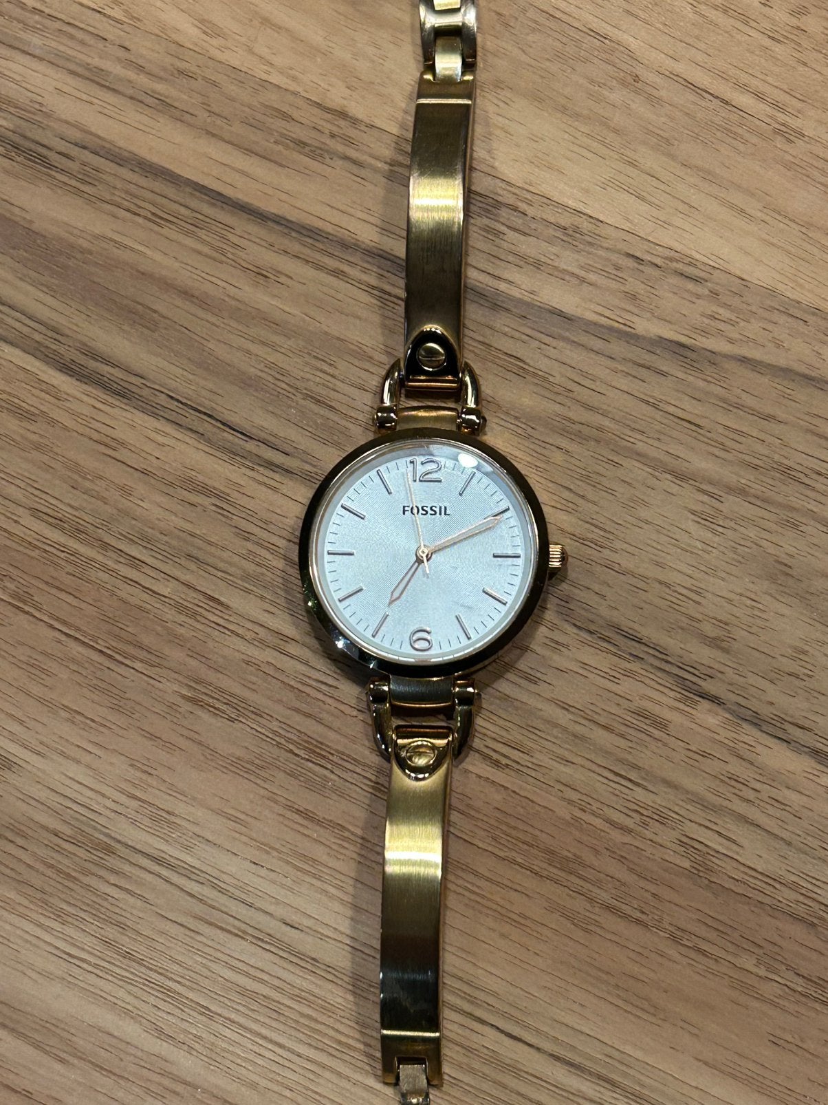 Fossil horloge rose goudkleur, Gebruikt, Fossil, Polshorloge, Ophalen of Verzenden