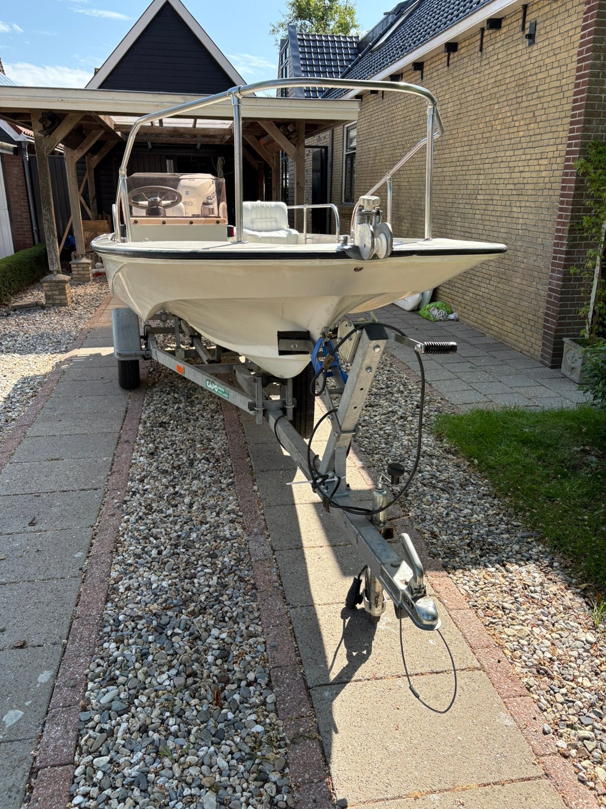 Boston whaler 15 foot, Ophalen, 60 pk, Gebruikt, 5 m