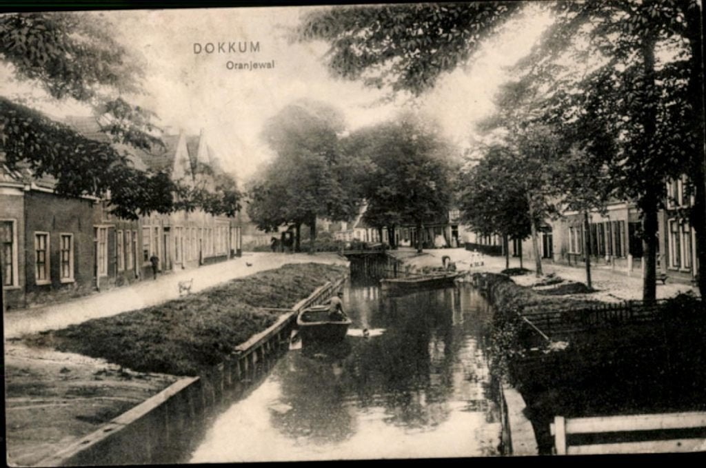 dokkum, kvr4-2488 oranjewal, Verzenden, Voor 1920, Gelopen, Friesland
